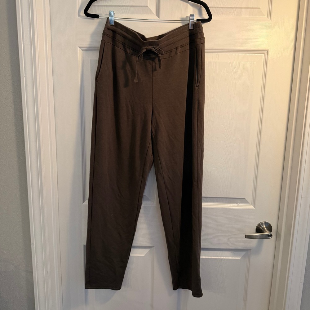 Pure Jill Jogger Pants Brown Medium Minimalist Lounge Casual Athleisure